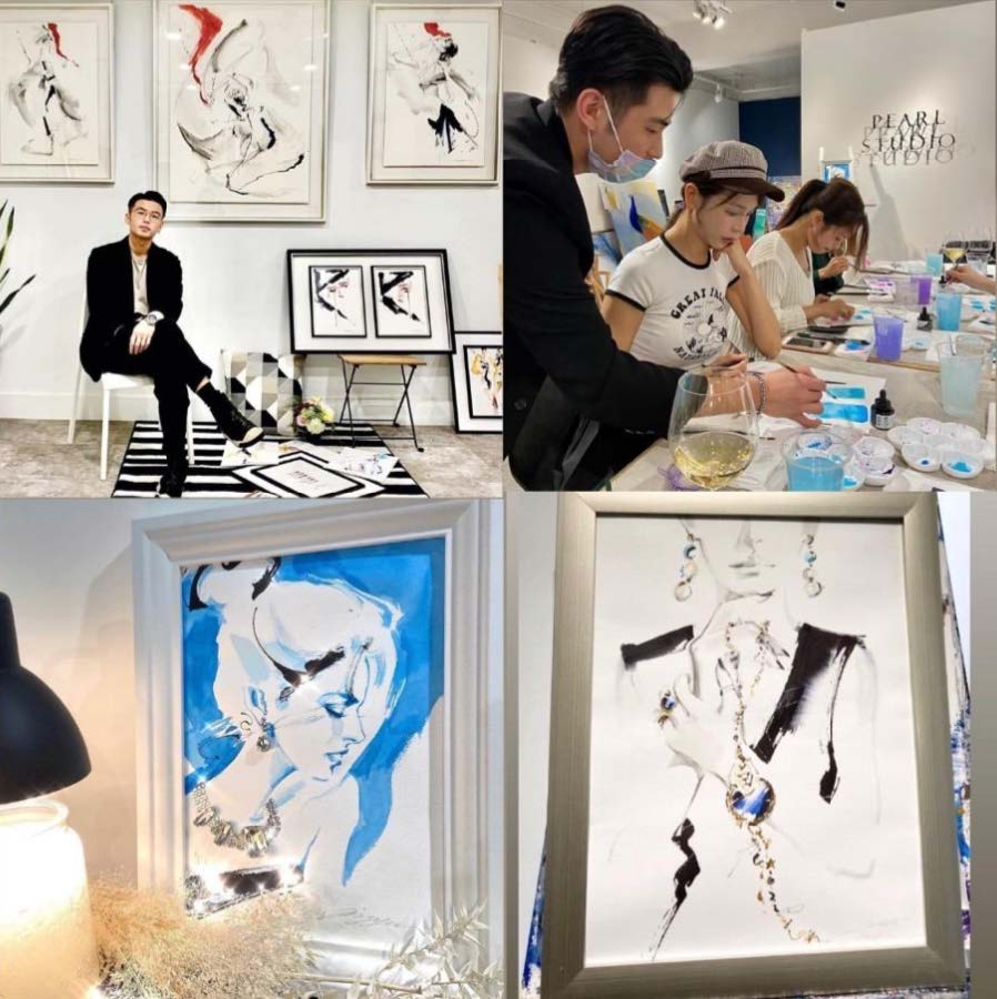 時尚人物水彩-珍珠畫室-PearlArt-許蓁蓁